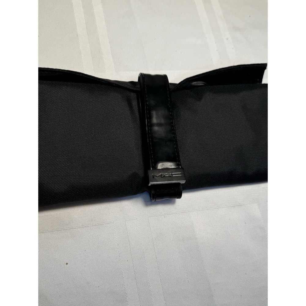MAC Brush Roll Bag - Rolled Cosmetic Brushes Holder New Black - Picture 2 of 14